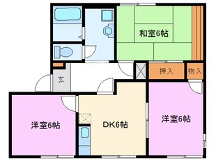 三島コリーナの物件間取画像